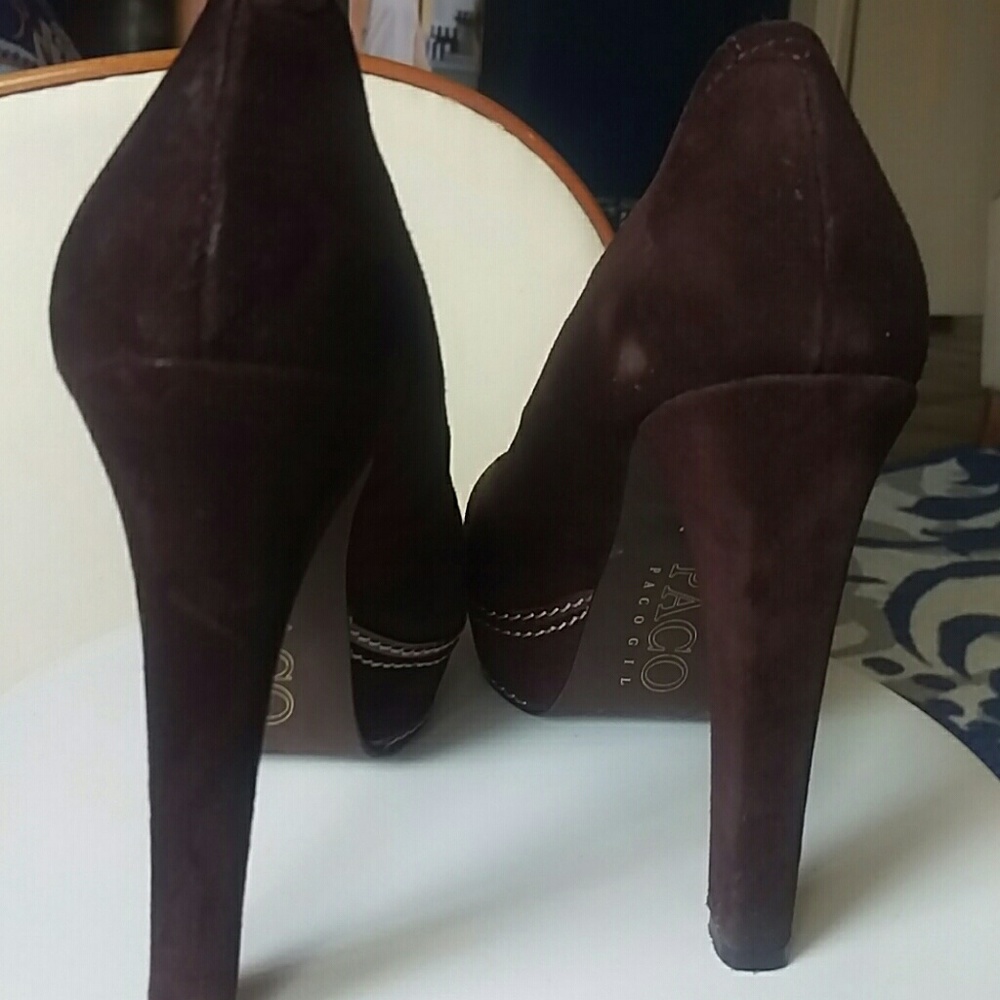 Paco Gil brown suede platforms - Picture 3 of 6